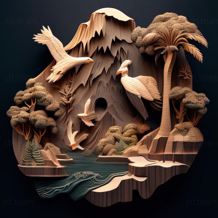 3D модель Острів ст (STL)